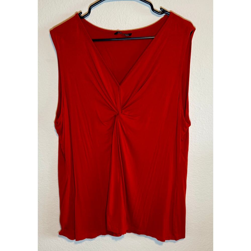 Sleeveless Orange Red Women Top 22-24